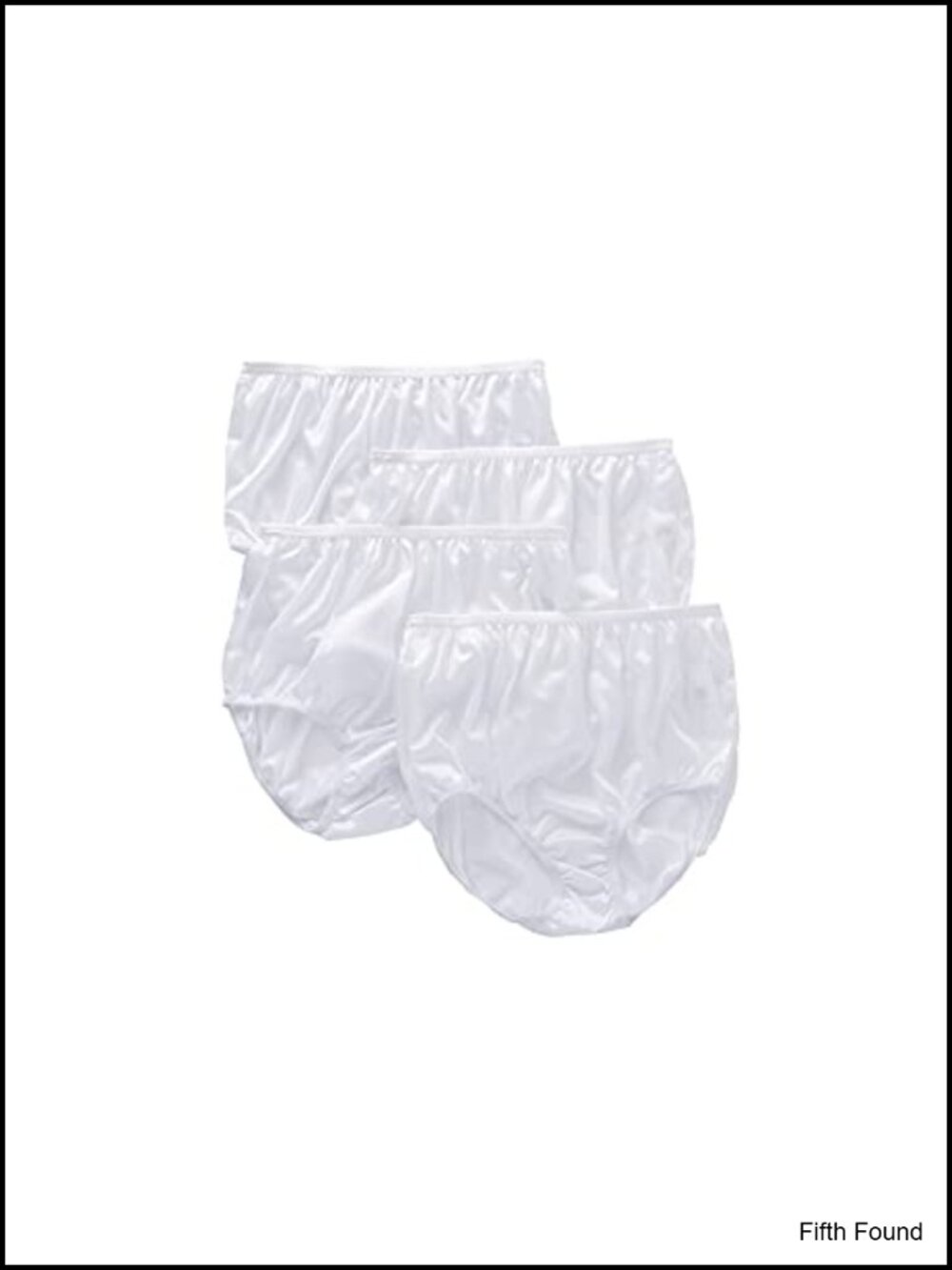 Women's Nylon Full Coverage Brief Panties 4 Pack High Waist